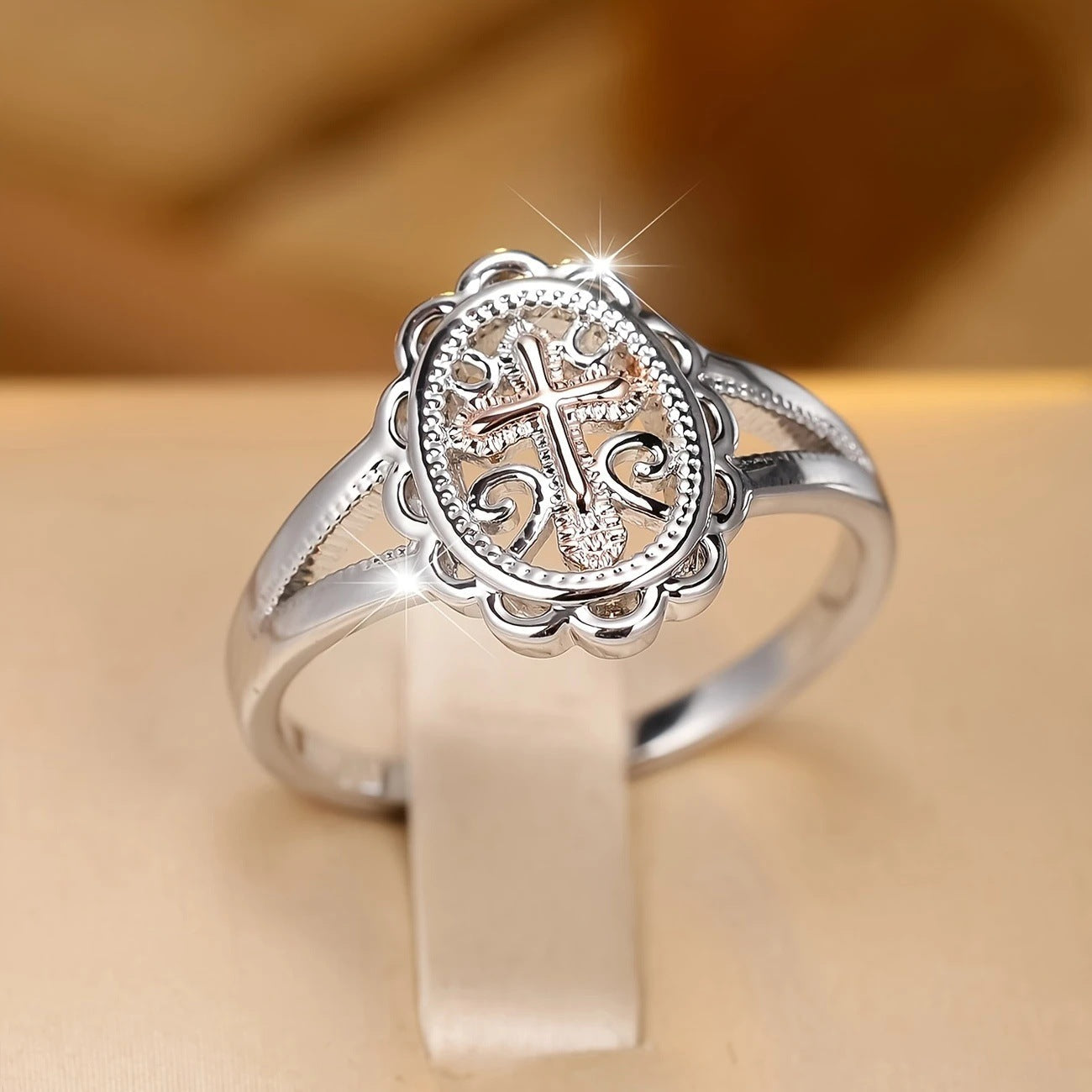Delicate Artisan Gold Ring