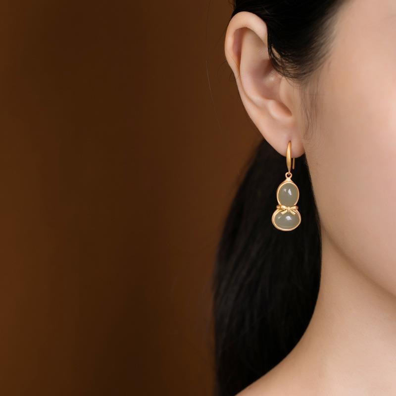 Delicate Artisan Gold Earring