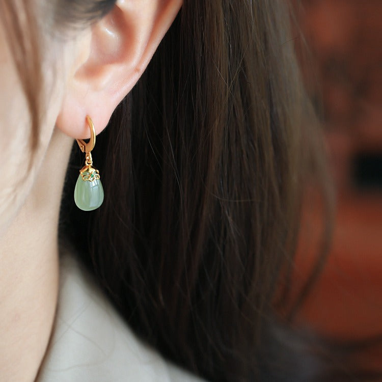 Delicate Artisan Gold Earring