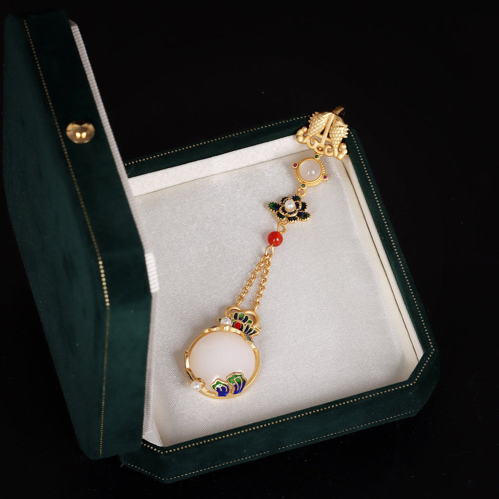 Delicate Artisan Gold Pendant