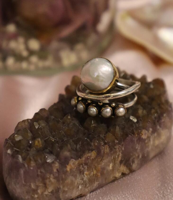 Vintage Handmade Pearl Ring