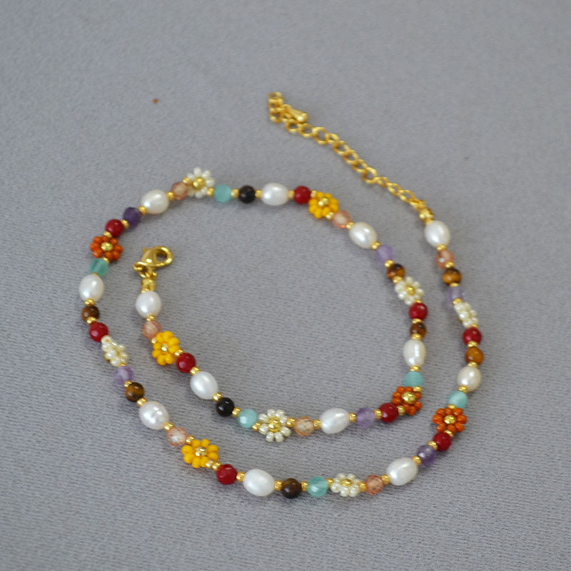 Delicate Artisan Pearl Necklace