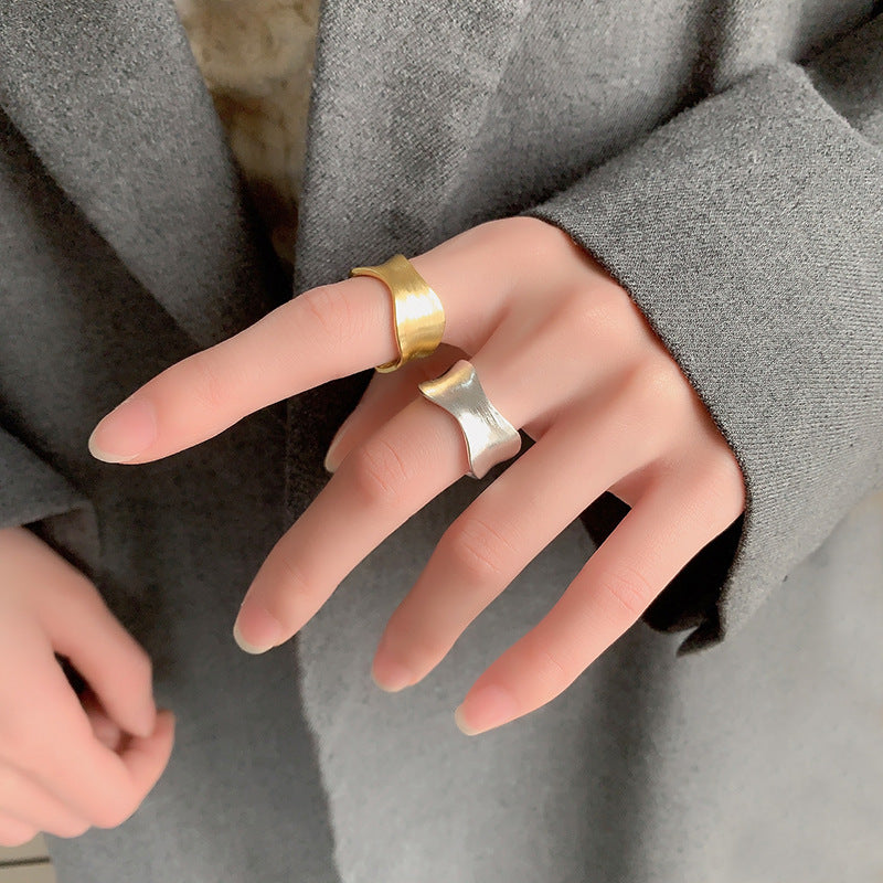 Delicate Artisan Gold Ring