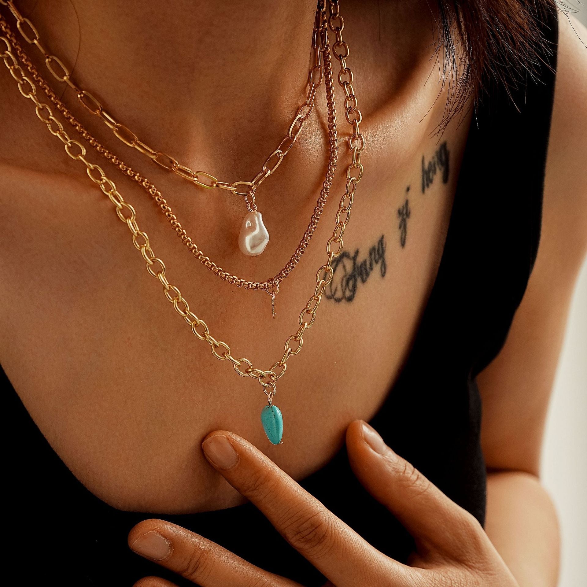 Delicate Artisan Pearl Set