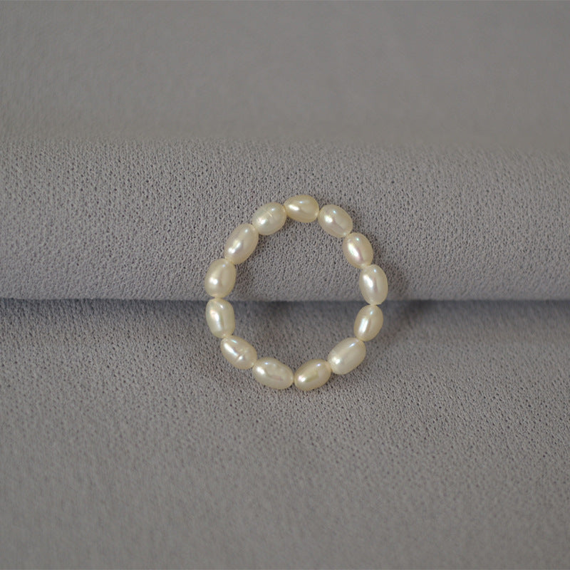 Delicate Artisan Pearl Ring