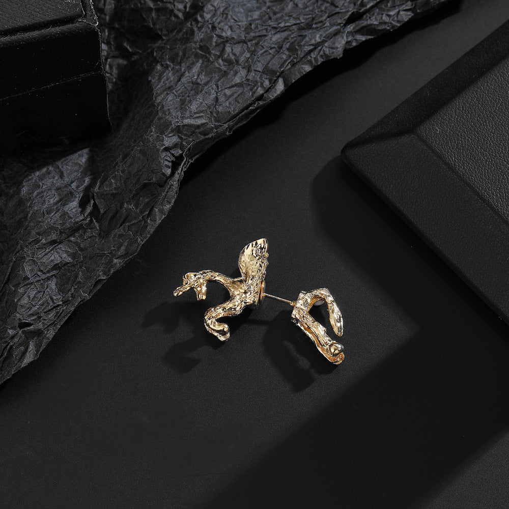Delicate Artisan Gold Earring