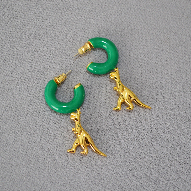 Vintage Handmade Gold Earring