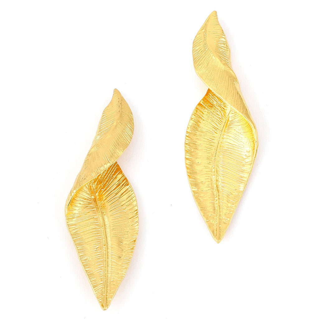 Vintage Handmade Gold Earring