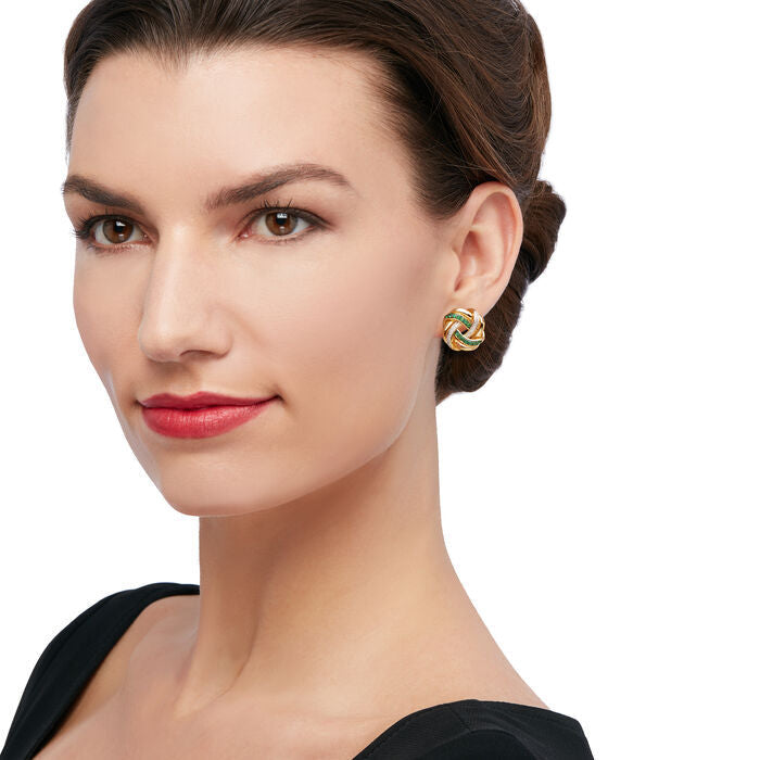 Delicate Artisan Gold Earring