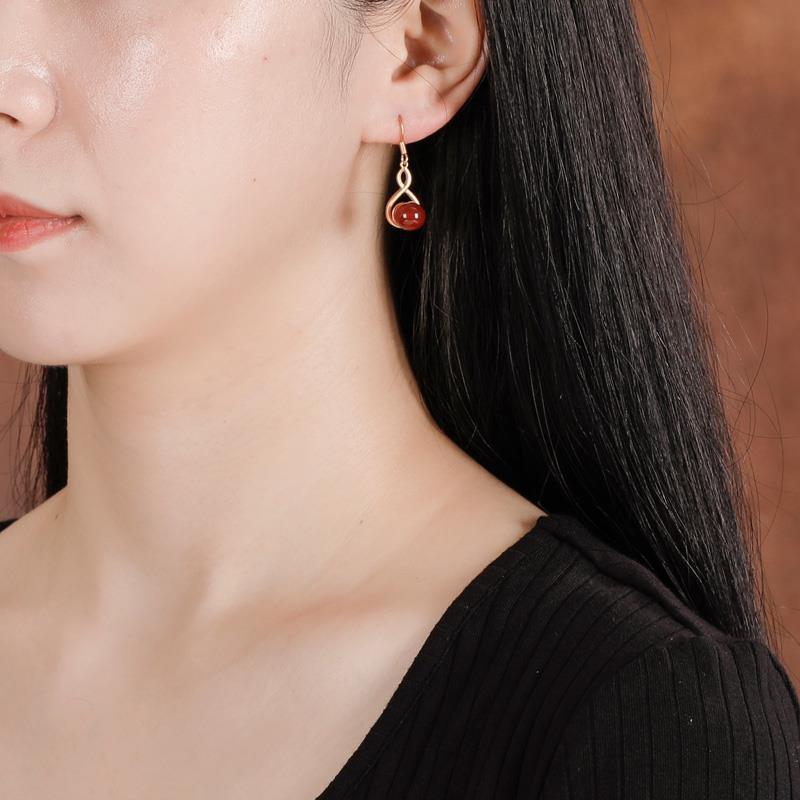 Delicate Artisan Gold Earring