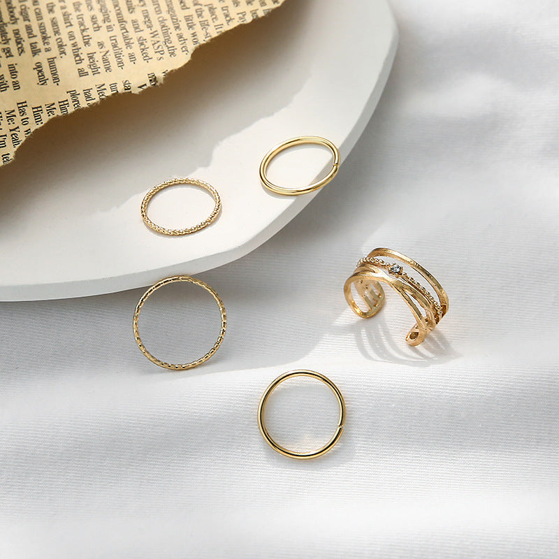 Delicate Artisan Gold Ring
