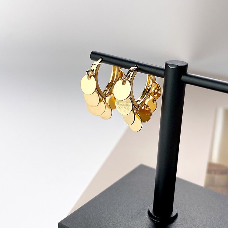 Vintage Handmade Gold Earring