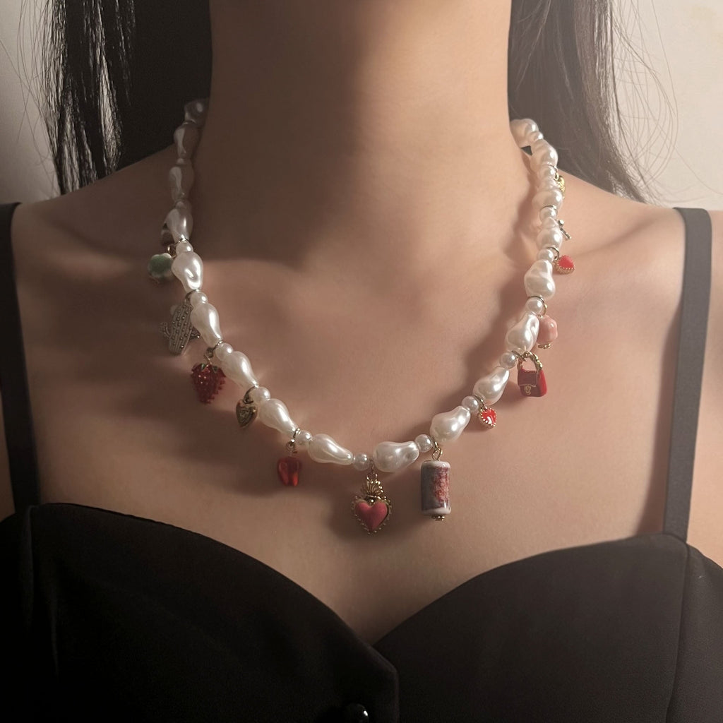 Delicate Artisan Pearl Necklace