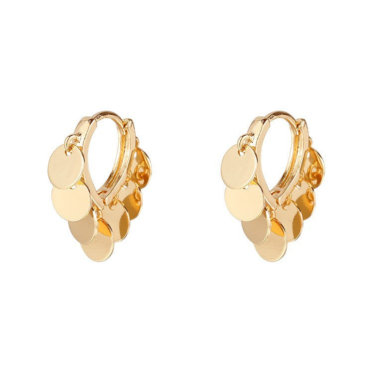 Vintage Handmade Gold Earring