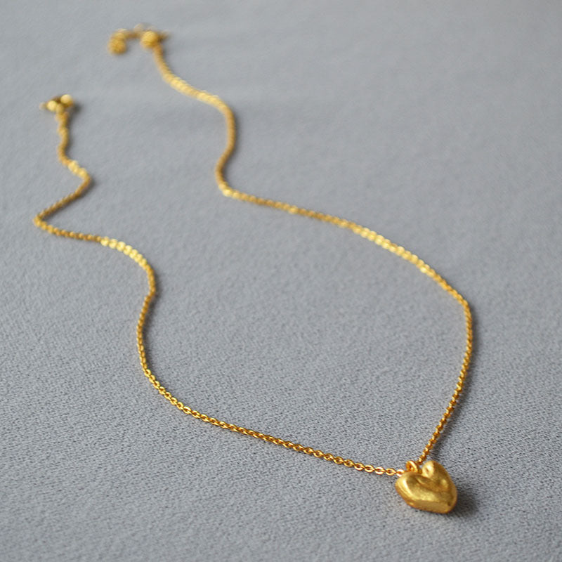 Vintage Handmade Gold Necklace