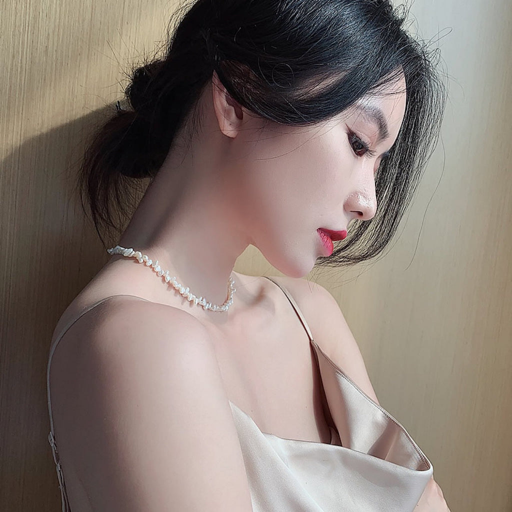Delicate Artisan Pearl Necklace