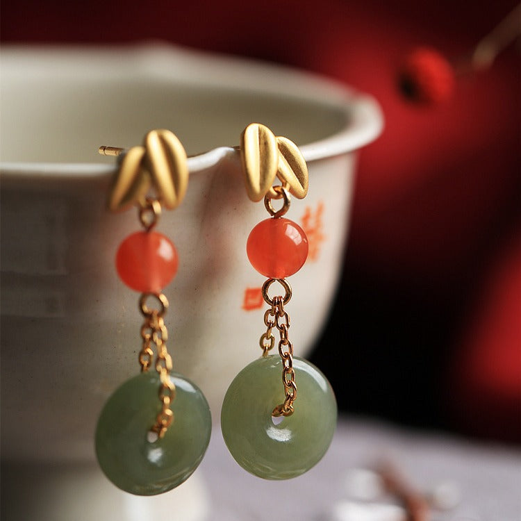 Delicate Artisan Gold Earring