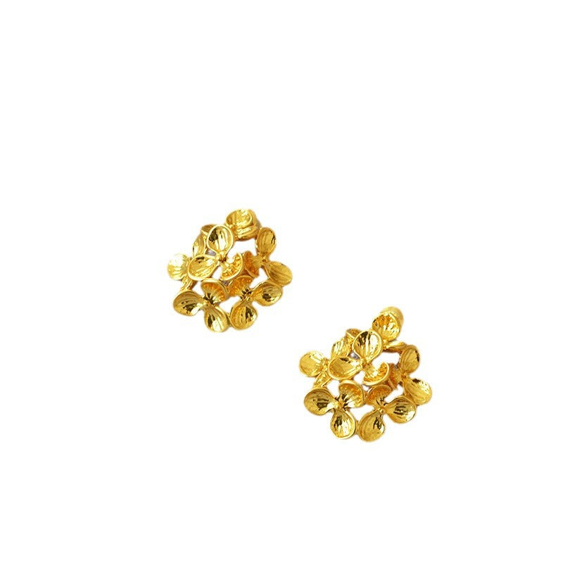 Vintage Handmade Gold Earring