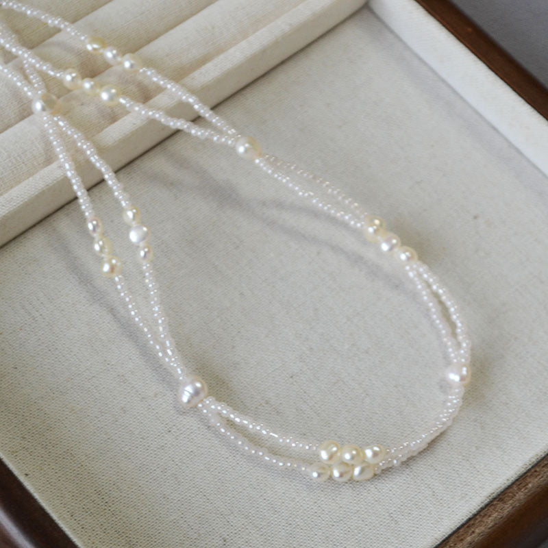 Delicate Artisan Pearl Necklace
