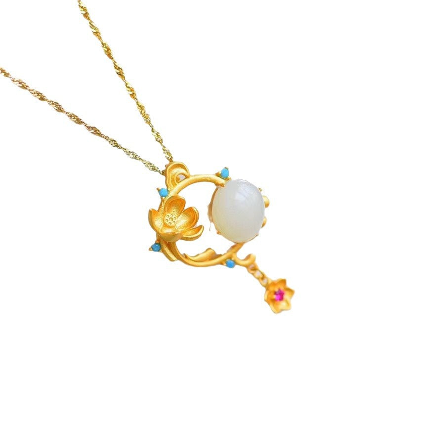 Delicate Artisan Gold Pendant