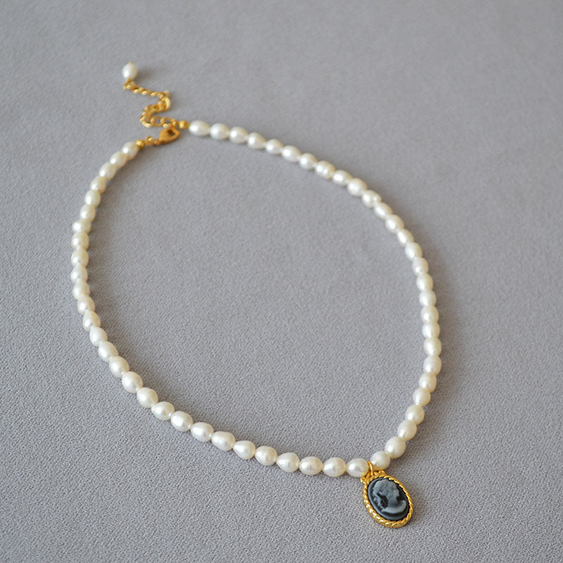 Delicate Artisan Pearl Necklace