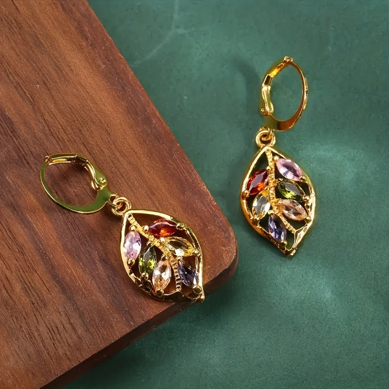 Delicate Artisan Gold Earring