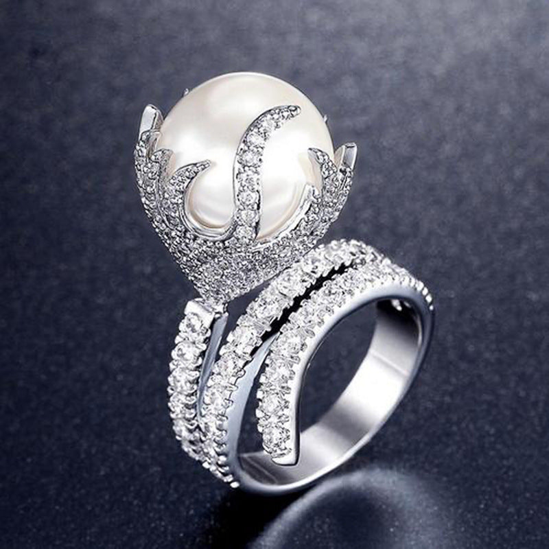 Delicate Artisan Pearl Ring
