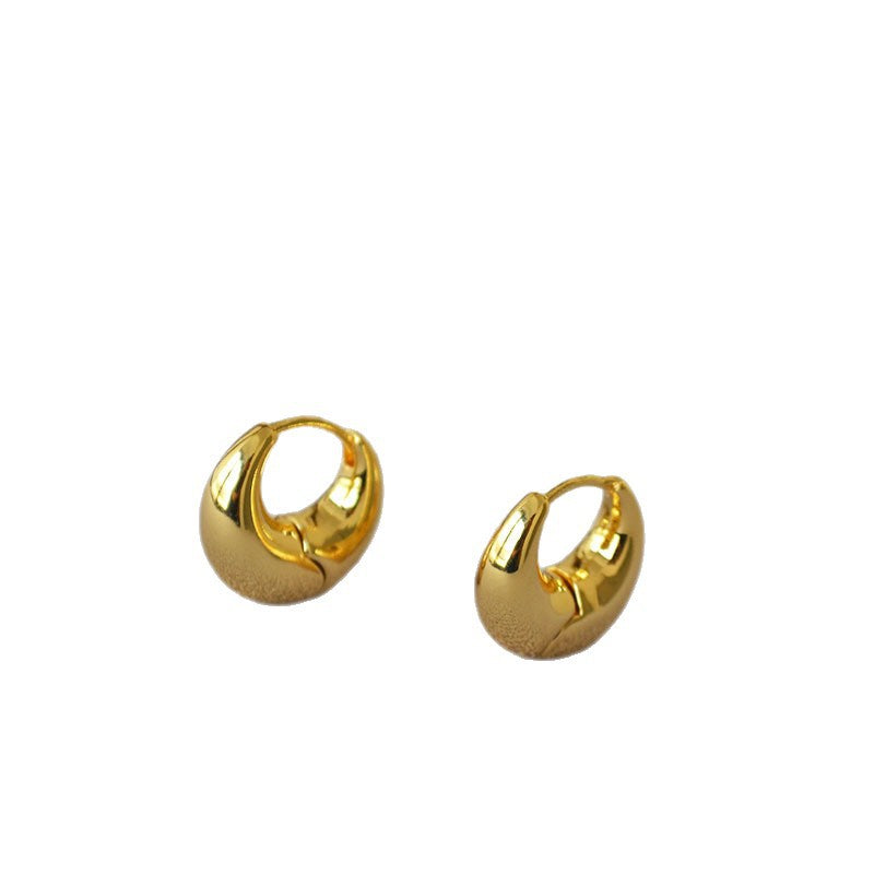Delicate Artisan Gold Earring