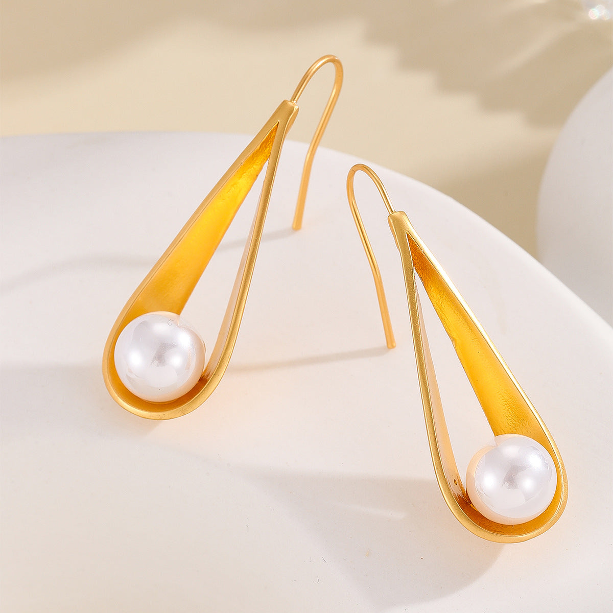 Delicate Artisan Pearl Earring