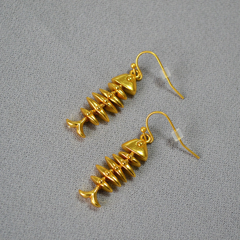 Delicate Artisan Gold Earring