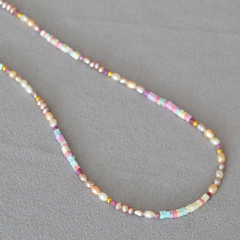Delicate Artisan Pearl Necklace