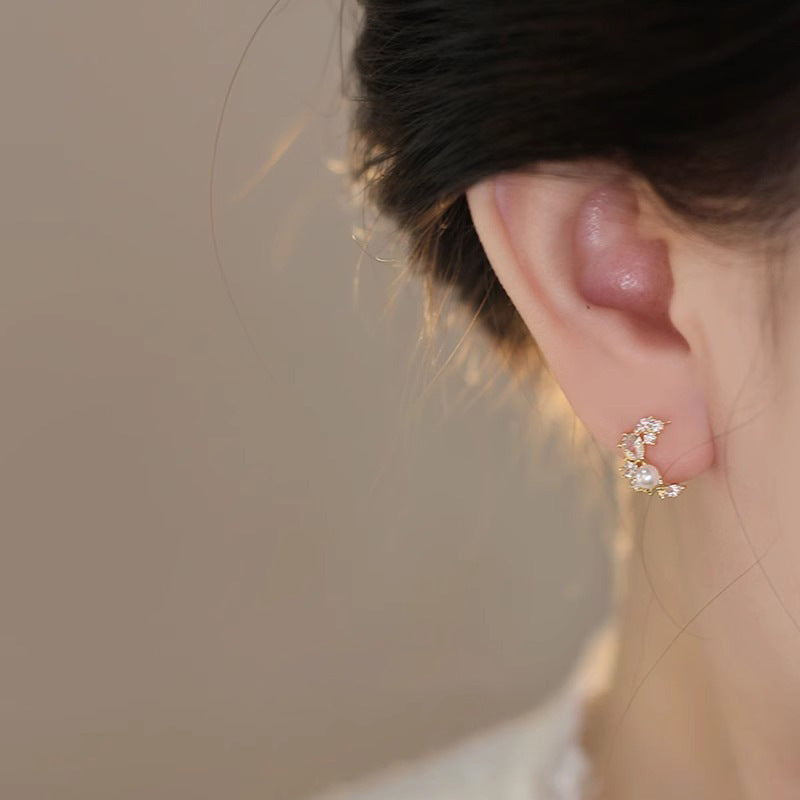 Delicate Artisan Pearl Earring