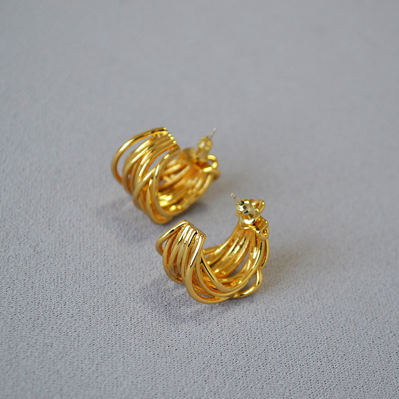 Beautiful Gold Earring with Unique Style