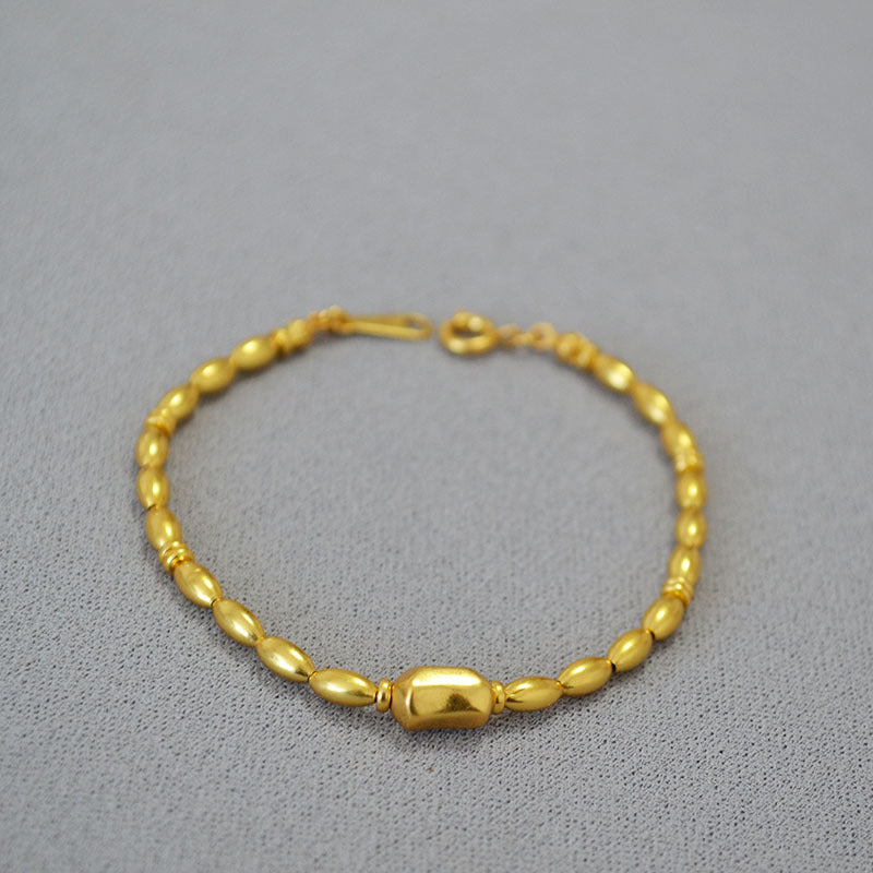 Vintage Handmade Gold Necklace