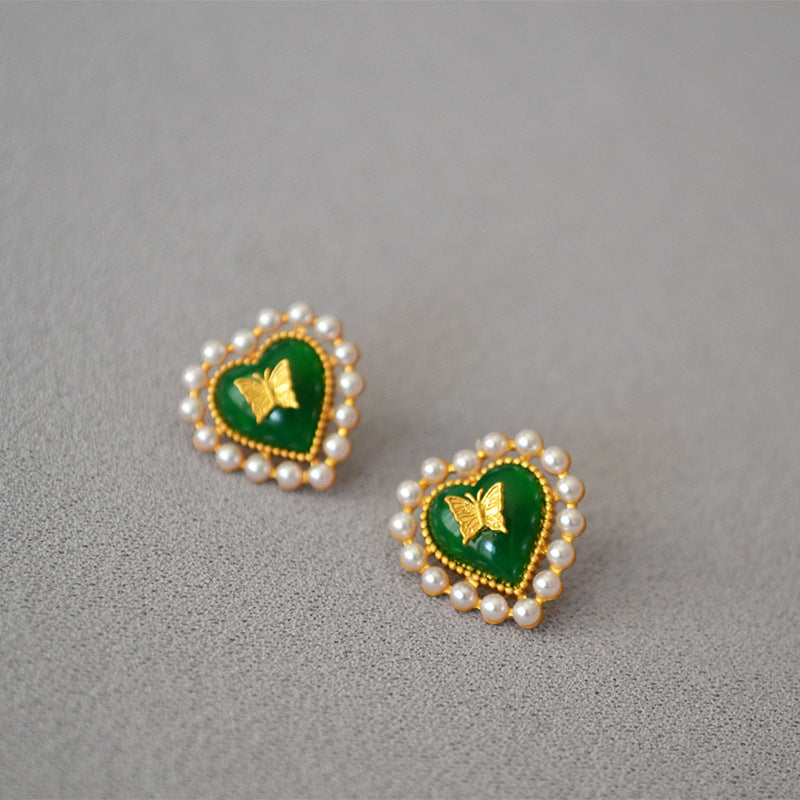 Vintage Handmade Gold Earring