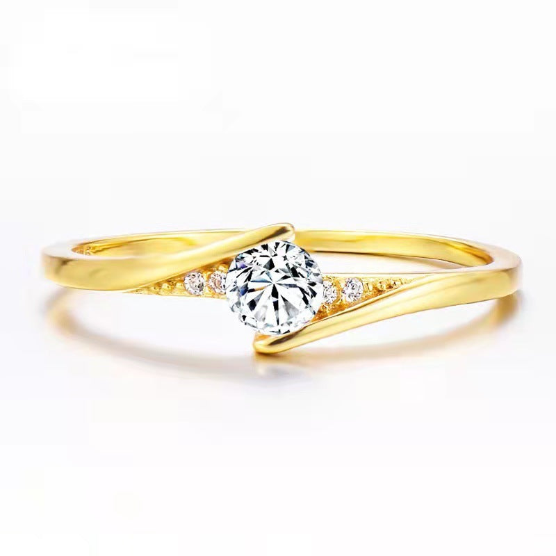 Delicate Artisan Gold Ring