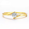 Delicate Artisan Gold Ring
