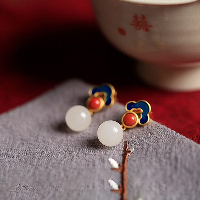 Vintage Handmade Gold Earring