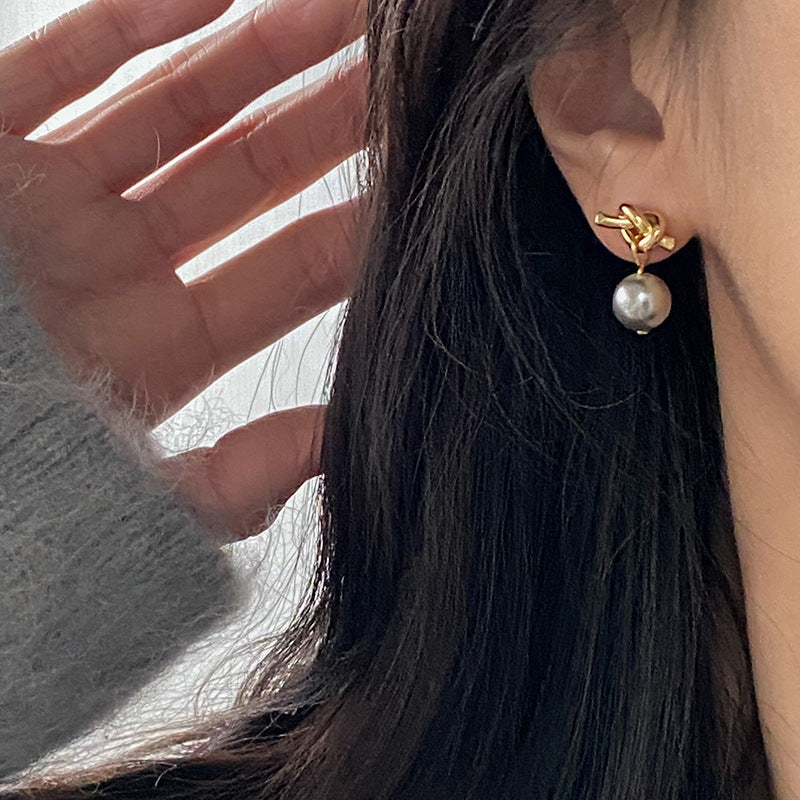 Delicate Artisan Pearl Earring