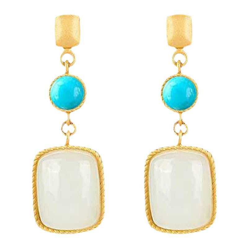 Delicate Artisan Gold Earring