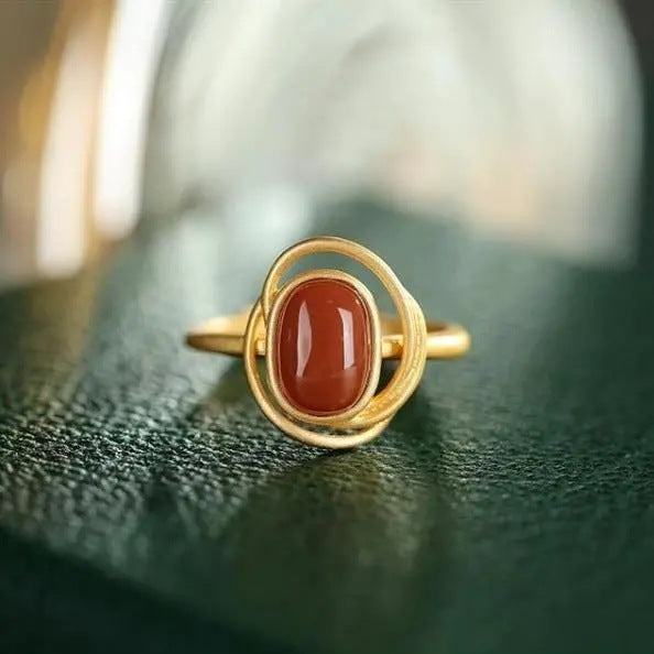 Delicate Artisan Gold Ring