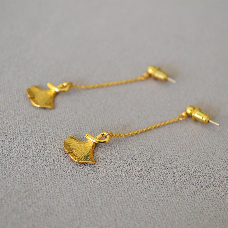 Vintage Handmade Gold Earring