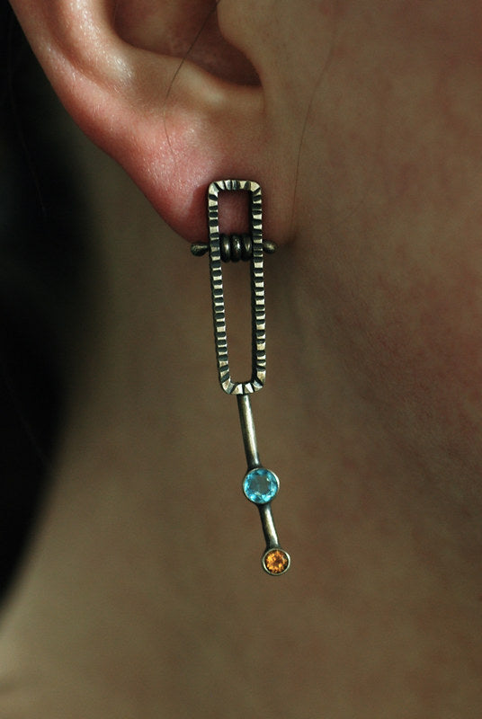 Vintage Handmade Silver Earring