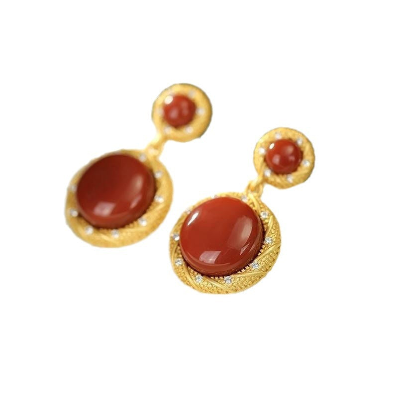 Vintage Handmade Gold Earring