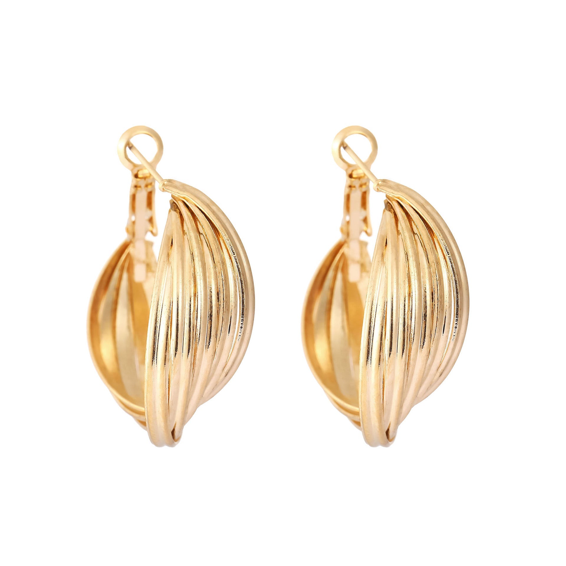 Vintage Handmade Gold Earring