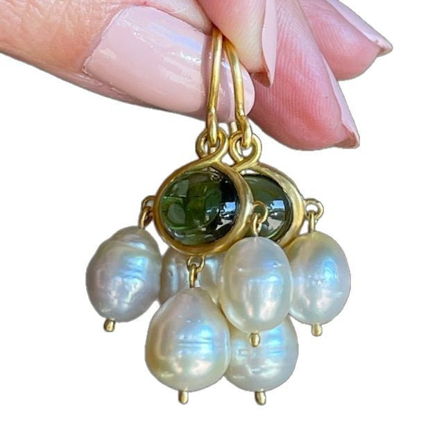 Delicate Artisan Pearl Earring
