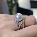 Delicate Artisan Pearl Ring