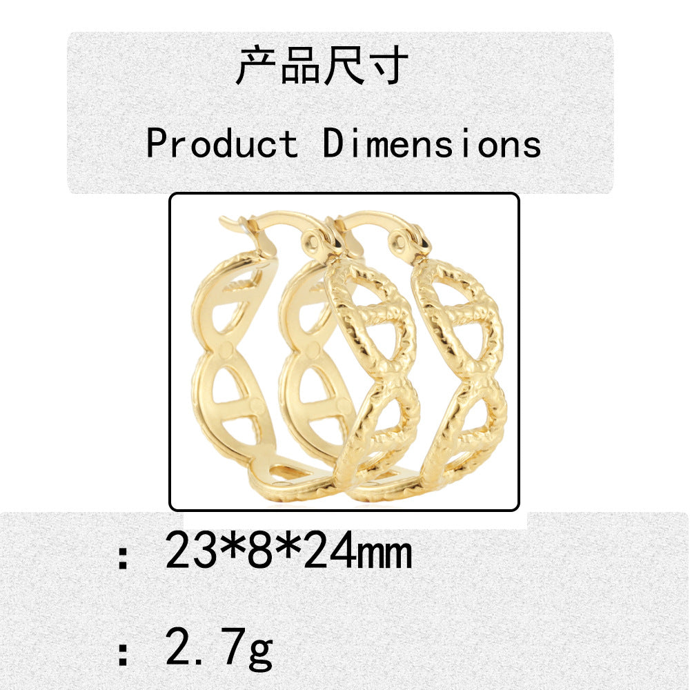 Beautiful Gold Earring with Unique Style