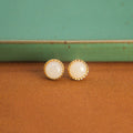 Delicate Artisan Gold Earring