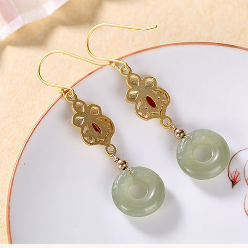 Delicate Artisan Gold Earring